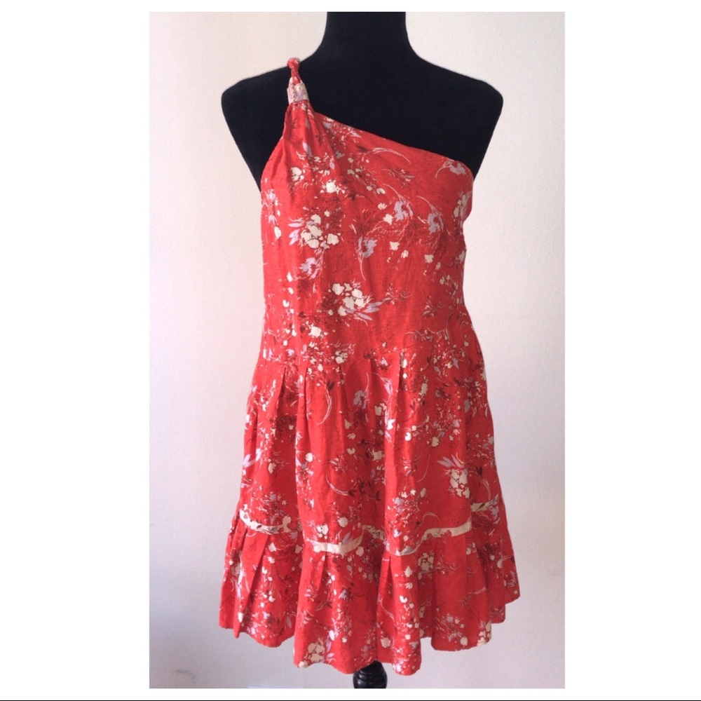 FREE PEOPLE FLORAL MINI DRESS - Picture 2 of 8